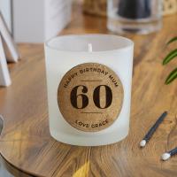 Personalised Birthday Cork Label Jar Candle Extra Image 1 Preview